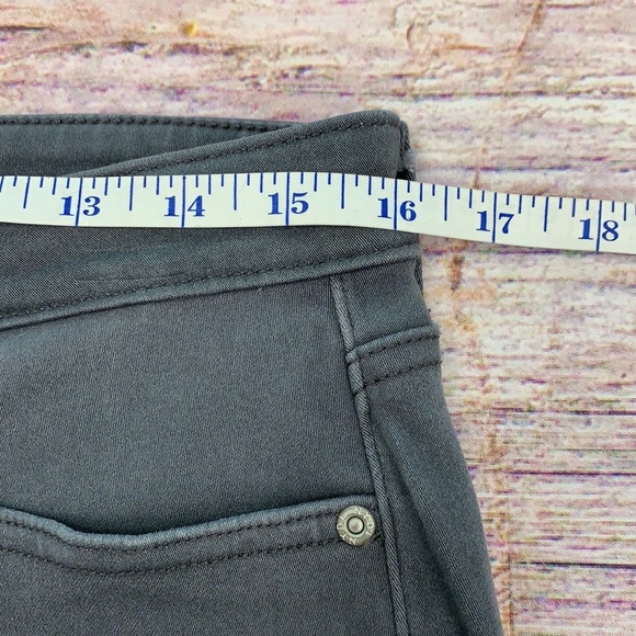 NYDJ Curves 360 Heather Gray Velvet Crush Straight Leg Jeans • Sz 8 - Picture 10 of 13